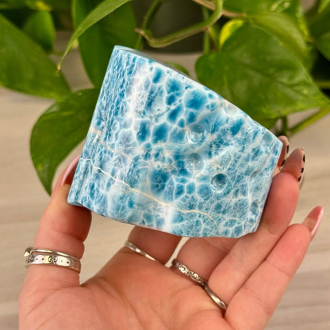 Deep Sea Larimar Free Form Q 23 - Kenna's Crystals from TikTok
