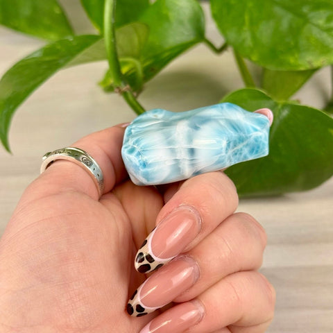 Deep Sea Larimar Free Form Q 59 - Kenna's Crystals from TikTok