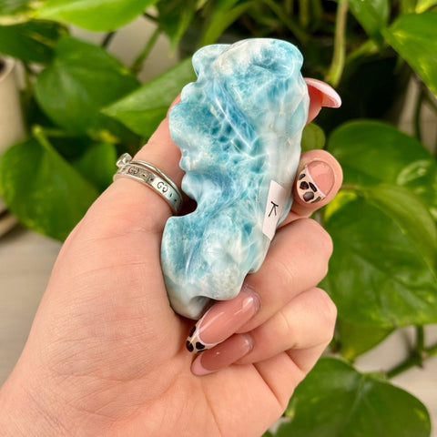 Deep Sea Larimar Free Form Q 49 - Kenna's Crystals from TikTok