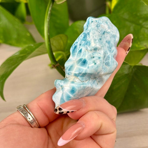 Deep Sea Larimar Free Form Q 51 - Kenna's Crystals from TikTok