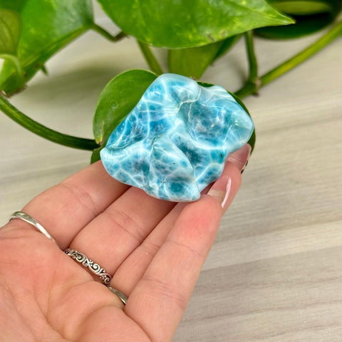 Deep Sea Larimar Free Form Q 56 - Kenna's Crystals from TikTok