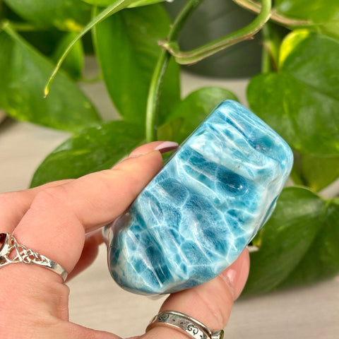 Deep Sea Larimar Free Form Q 32 - Kenna's Crystals from TikTok