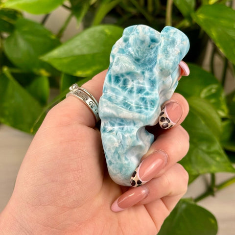 Deep Sea Larimar Free Form Q 47 - Kenna's Crystals from TikTok
