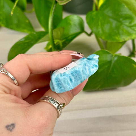 Deep Sea Larimar Free Form Q 63 - Kenna's Crystals from TikTok