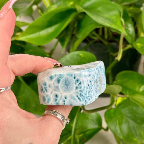 Deep Sea Larimar Free Form Q 40 - Kenna's Crystals from TikTok