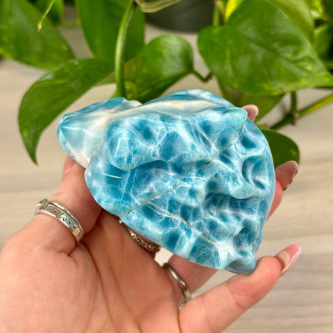 Deep Sea Larimar Free Form Q 21 - Kenna's Crystals from TikTok