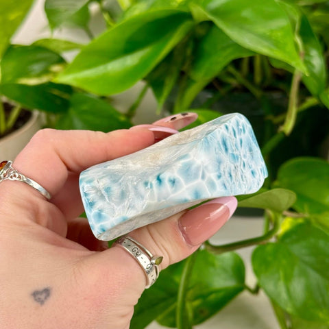 Deep Sea Larimar Free Form Q 42 - Kenna's Crystals from TikTok
