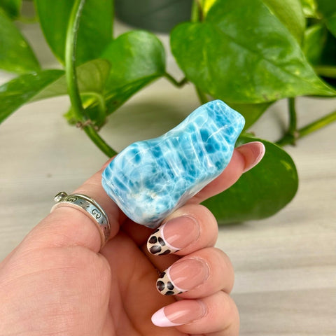 Deep Sea Larimar Free Form Q 57 - Kenna's Crystals from TikTok
