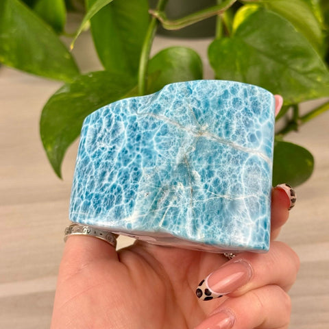 Deep Sea Larimar Free Form Q 22 - Kenna's Crystals from TikTok