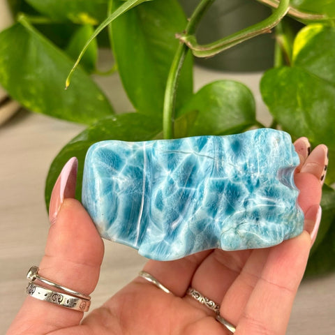 Deep Sea Larimar Free Form Q 30 - Kenna's Crystals from TikTok