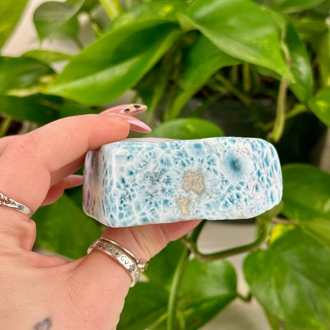 Deep Sea Larimar Free Form Q 41 - Kenna's Crystals from TikTok