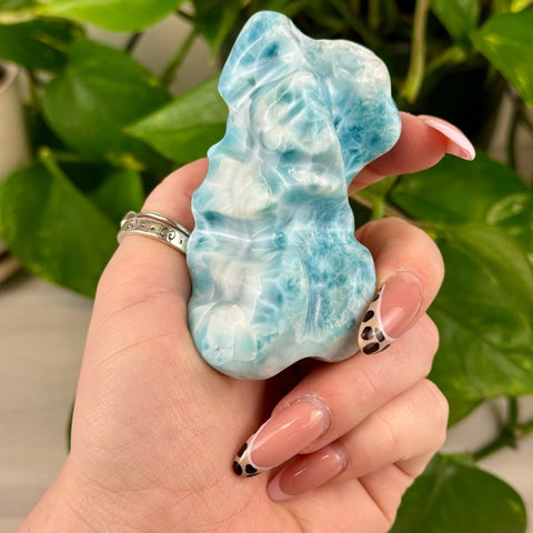 Deep Sea Larimar Free Form Q 48 - Kenna's Crystals from TikTok