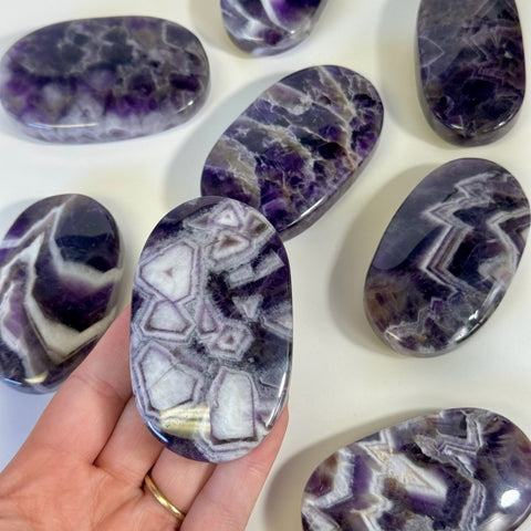 Dream Amethyst Palm Stone 22 1 - Kenna's Crystals from TikTok