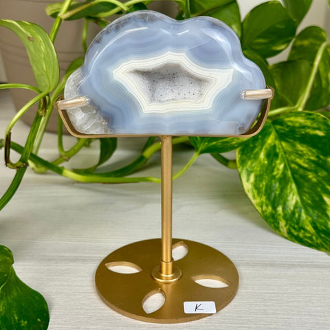 Druzy Agate Cloud with Custom Stand K 10 - Kenna's Crystals from TikTok