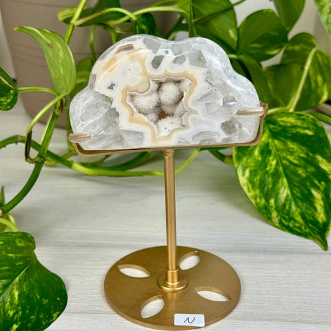 Druzy Agate Cloud with Custom Stand N 13 - Kenna's Crystals from TikTok