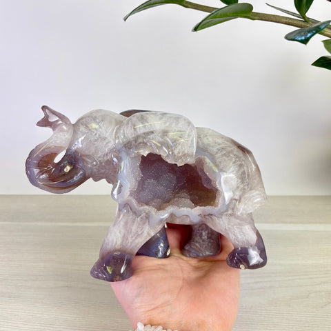 Druzy Agate Elephant