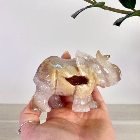 Druzy Agate Elephant