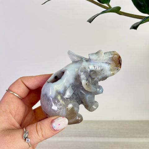 Druzy Agate Elephant