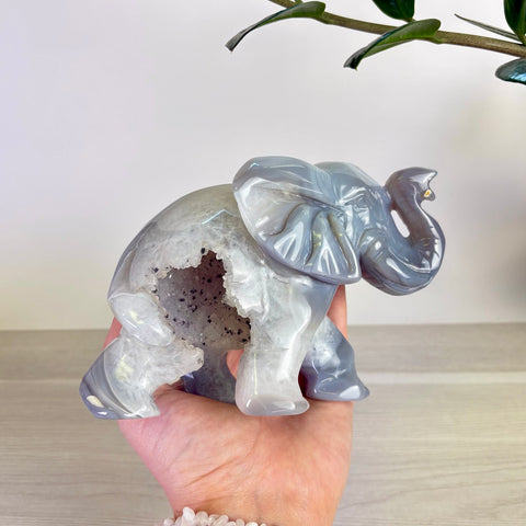 Druzy Agate Elephant