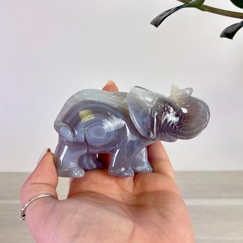 Druzy Agate Elephant