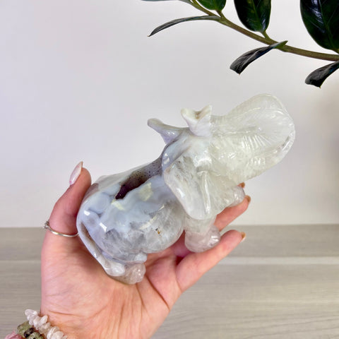 Druzy Agate Elephant