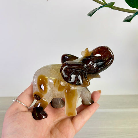 Druzy Agate Elephant