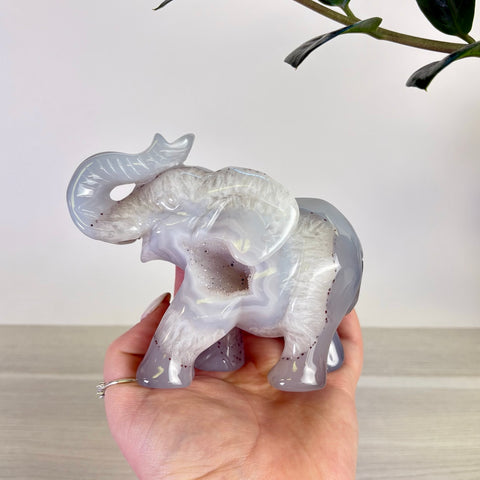 Druzy Agate Elephant