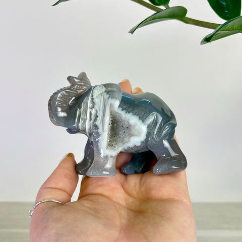 Druzy Agate Elephant