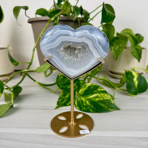 Druzy Agate Heart with Custom Stand U 21 - Kenna's Crystals from TikTok