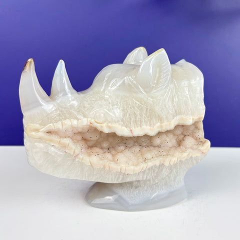 Druzy Agate Rhino - Kenna's Crystals