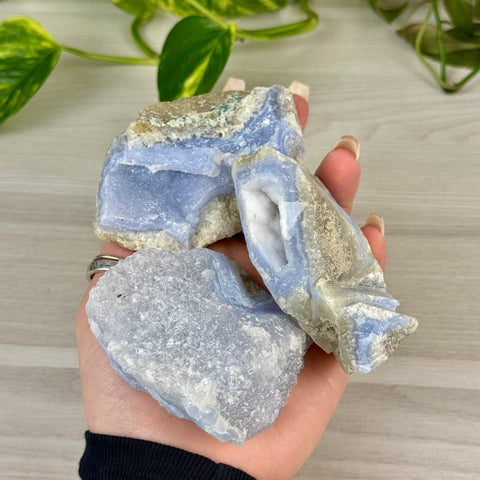 Druzy Blue Lace Agate Chunk 44 4 - Kenna's Crystals from TikTok