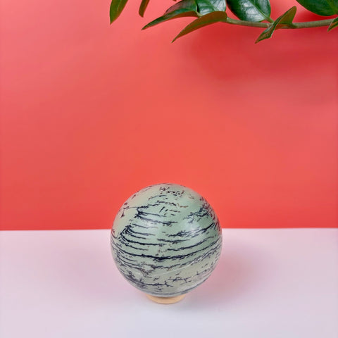 Enchanted Forest Painting Stone Sphere - Kenna's Crystals