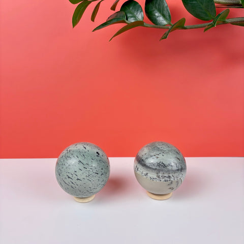 Enchanted Forest Painting Stone Sphere - Kenna's Crystals