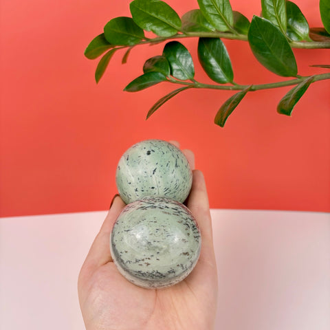 Enchanted Forest Painting Stone Sphere - Kenna's Crystals