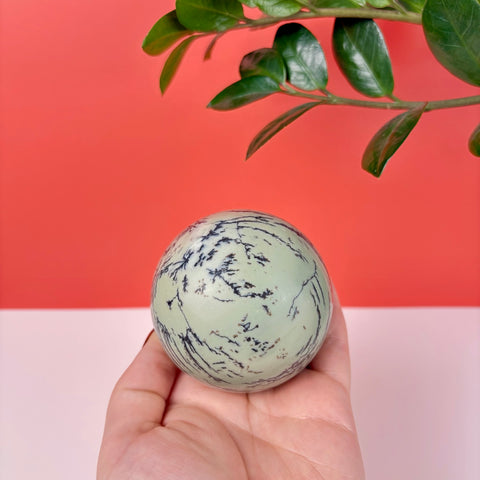 Enchanted Forest Painting Stone Sphere - Kenna's Crystals