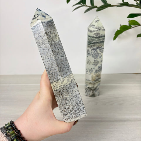 Enchanted Forest Painting Stone Tower - Kenna's Crystals