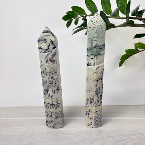 Enchanted Forest Painting Stone Tower - Kenna's Crystals