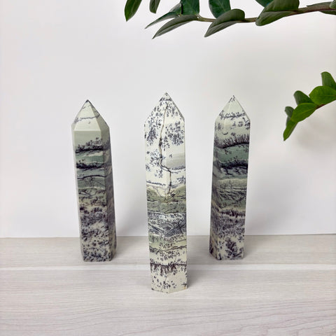 Enchanted Forest Painting Stone Tower - Kenna's Crystals