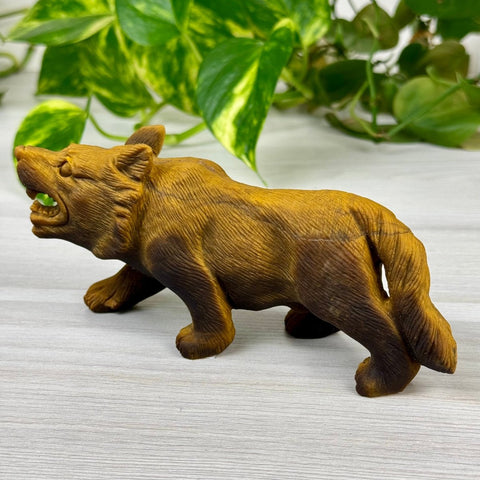 Extremely Detailed Tiger's Eye Carving - Bertholdt 1 - Kenna's Crystals from TikTok