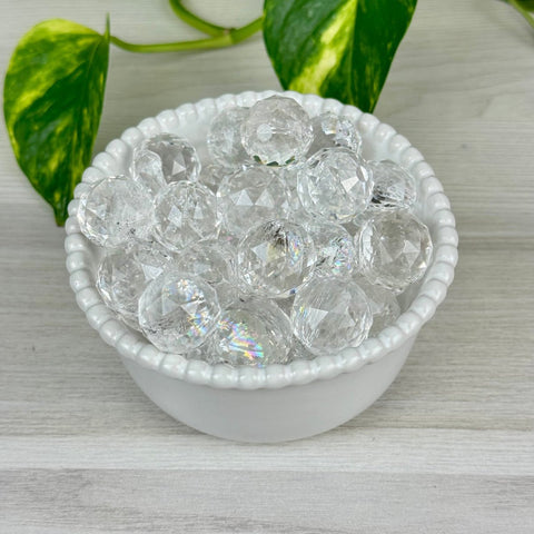 Faceted Clear Quartz Mini Sphere 1 - Kenna's Crystals from TikTok
