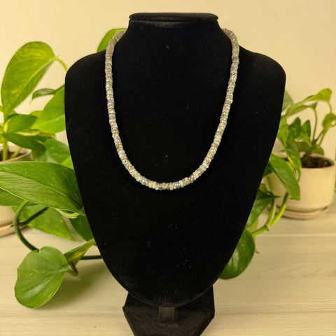 Faceted Cylinder Labradorite Necklace 1 - Kenna's Crystals from TikTok