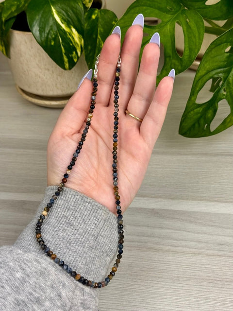 Faceted Pietersite Necklace 1 - Kenna's Crystals from TikTok