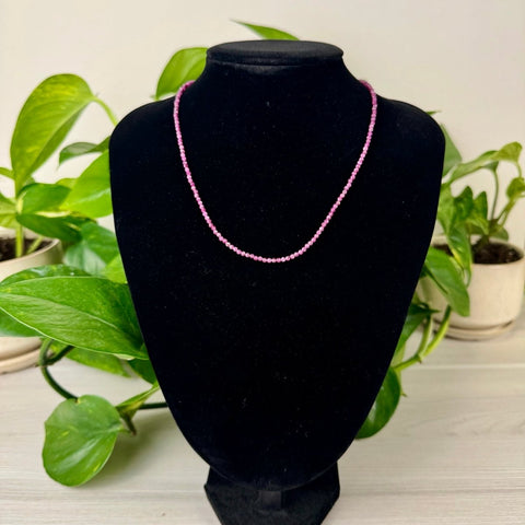 Faceted Ruby Necklace 1 - Kenna's Crystals from TikTok