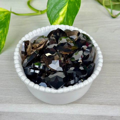 Faceted Smoky Quartz Love Heart 1 - Kenna's Crystals from TikTok