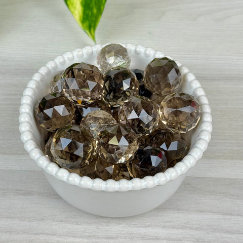 Faceted Smoky Quartz Mini Sphere 1 - Kenna's Crystals from TikTok