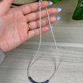 Faceted White Topaz & Tanzanite Necklace 1 - Kenna's Crystals from TikTok