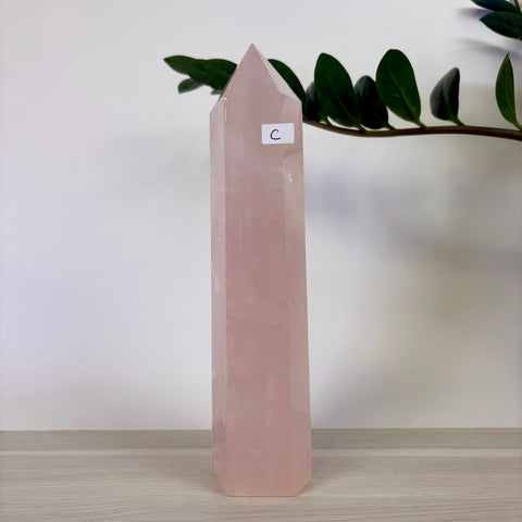 Fairy Rose Quartz Tower