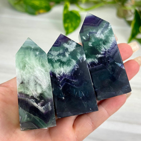 Feather Fluorite Obelisk 44 2 - Kenna's Crystals from TikTok