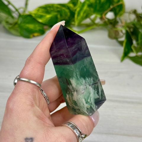 Feather Fluorite Obelisk 55 1 - Kenna's Crystals from TikTok