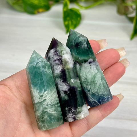 Feather Fluorite Tower 22 1 - Kenna's Crystals from TikTok